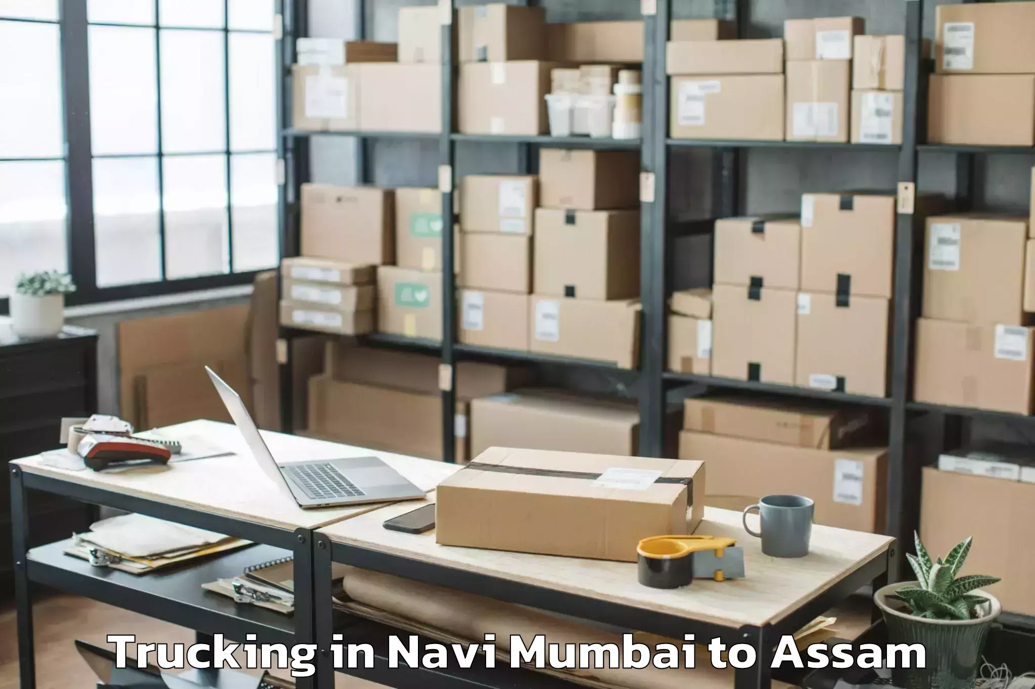 Book Navi Mumbai to Gauripur Trucking Online